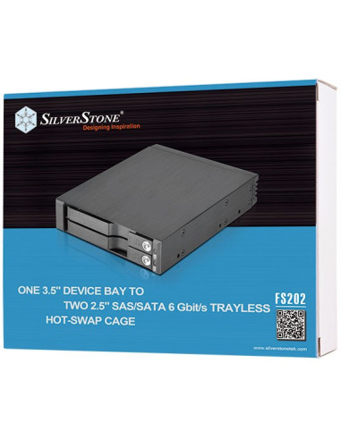 Silverstone Sst-Fs202B Panel Drive Bay Czarny