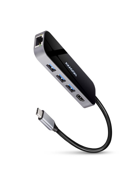 Axagon Hmc-6Gl Stacja Dokująca Usb 3.2 Gen 1 (3.1 Gen 1) Type-C Czarny, Szary