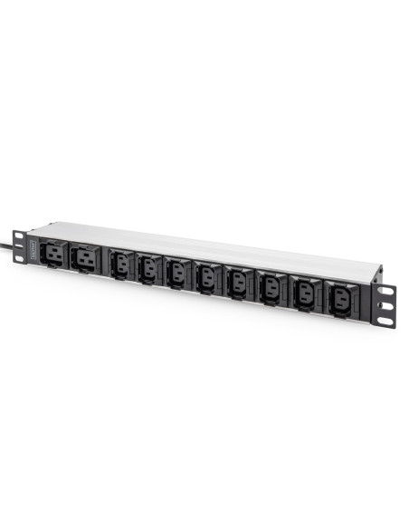Digitus Listwa Zasilająca Z Profilem Aluminiowym, 10 Gniazd, Przewód Zasilający 2 M, Wtyczka Iec C20