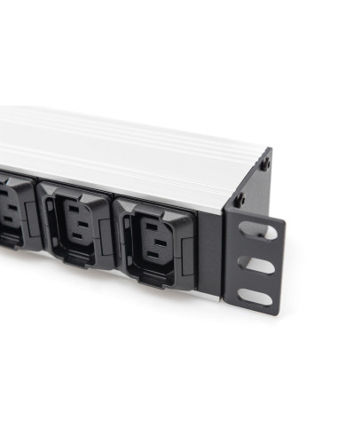 Digitus Listwa Zasilająca Z Profilem Aluminiowym, 10 Gniazd, Przewód Zasilający 2 M, Wtyczka Iec C20