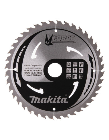 Makita Piła Tarczowa  210X30X40Z M-Force Drewno