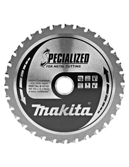 Makita Piła Tarczowa  150X20X32Z Do Metalu