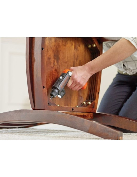 Black & Decker Bdcsfl20C-Qw Czarny, Pomarańczowy