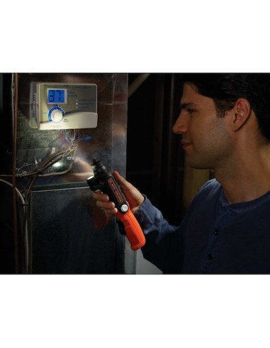 Black & Decker Bdcsfl20C-Qw Czarny, Pomarańczowy