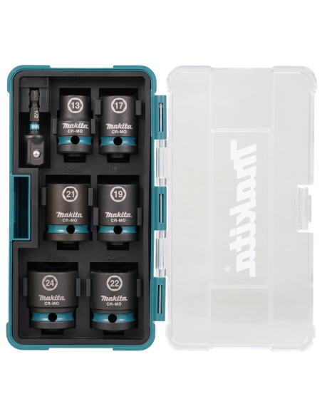Makita E-16592 Gniazdo Udarowe Wpływ Socket Set Czarny, Morski
