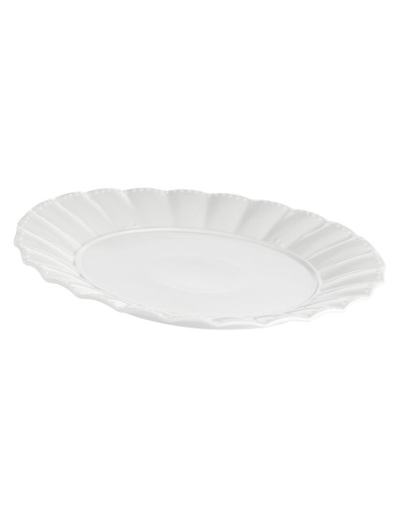 Patera Okrągła Ducale - Biały, 34 Cm