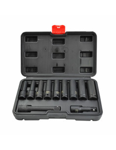 Aw Zestaw Nasadek Udarowych 1/2" 11Cz. Długie Black Line