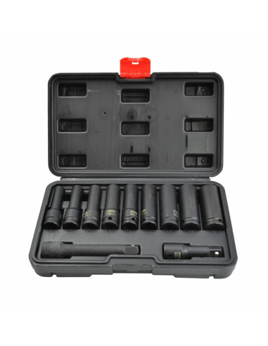 Aw Zestaw Nasadek Udarowych 1/2" 11Cz. Długie Black Line