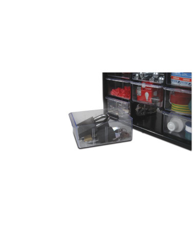 Stanley 1-93-981 Pudełko Na Narzędzia Małe Pudełko Z Częściami Plastik Czarny, Przezroczysty
