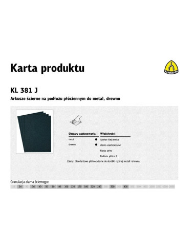 K.płótno Ark. P 320   Kl381J  /50Szt.