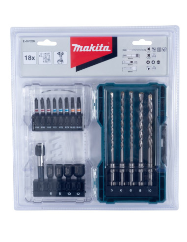 Zestaw Akcesoriów 18Szt E-07026 Makita