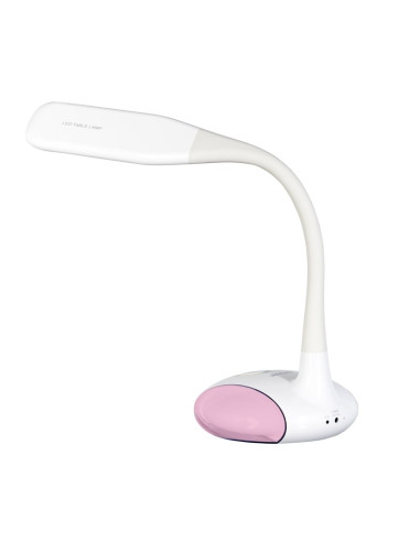 Nowoczesna Lampka Na Biurko Wielokolorowa Rgb Led Activejet Venus Rgb Biała Z Funkcją Oświetlenia Nocnego