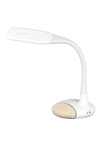 Nowoczesna Lampka Na Biurko Wielokolorowa Rgb Led Activejet Venus Rgb Biała Z Funkcją Oświetlenia Nocnego