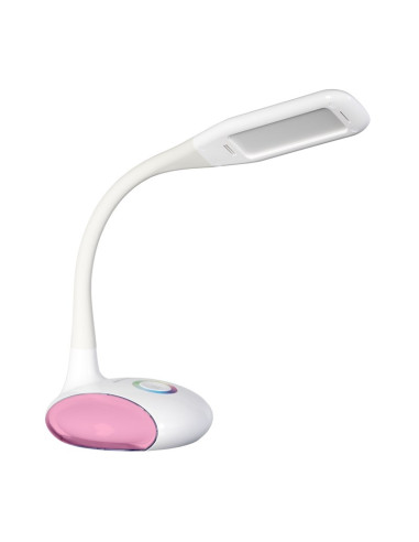 Nowoczesna Lampka Na Biurko Wielokolorowa Rgb Led Activejet Venus Rgb Biała Z Funkcją Oświetlenia Nocnego