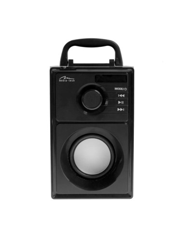Media-Tech Głośnik Bezprzewodowy Boombox Silver 15W Mrs Mt3179