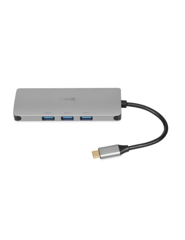 Ibox Hub Usb Iuh3Rj4K Usb3.2 Lan Hdmi 4K Pd100W