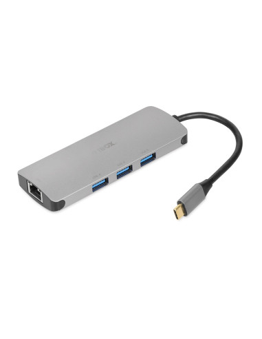Ibox Hub Usb Iuh3Rj4K Usb3.2 Lan Hdmi 4K Pd100W