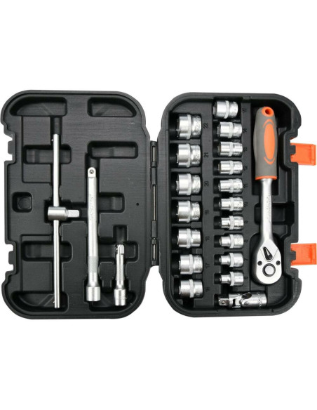 Zestaw Narzędziowy 3/8" 22-Elementowy Sthor 58661