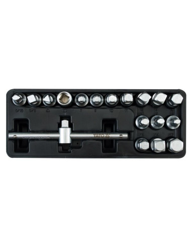 Yato Yt-0599 Klucz Nasadowy Zestaw Kluczy Nasadowych 18 Szt.