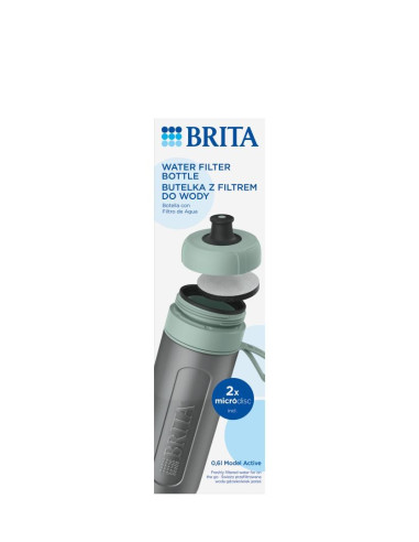 Butelka Filtrująca Brita Active Pastelowa Zieleń 2 Dyski