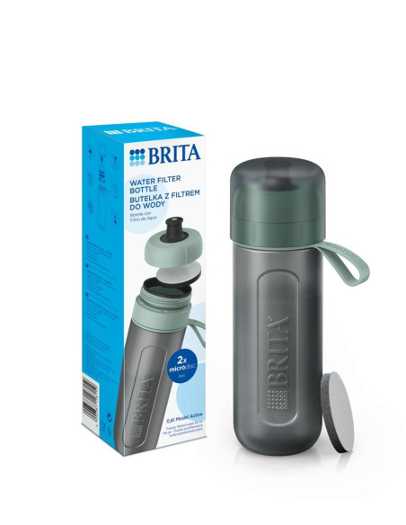 Butelka Filtrująca Brita Active Pastelowa Zieleń 2 Dyski