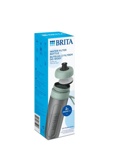Butelka Filtrująca Brita Active Pastelowa Zieleń 2 Dyski