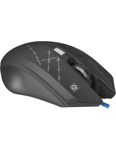 Defender Mysz Przewodowa Forced Gm-020L 800/1800/2400/3200 Dpi 6P + Podkładka + Gra 52020