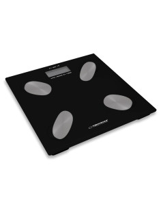 Esperanza Cyfrowa Waga Łazienkowa Z Pomiarem Tkanki Tłuszczowej Cha-Cha Czarna Ebs022K