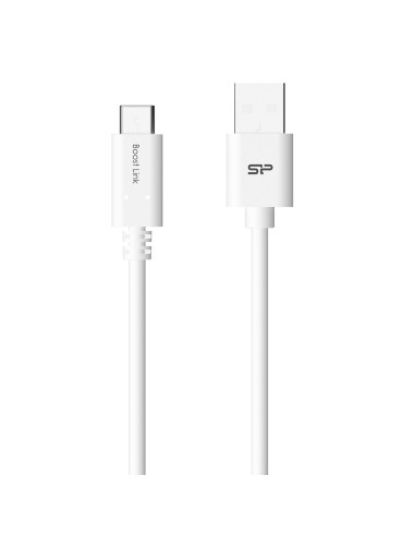 Kabel Silicon Power Boost Link Pvc Lk10Ac, Qc3.0 Usb - Usb Typ C 1M, White