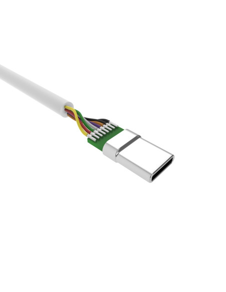 Kabel Silicon Power Boost Link Pvc Lk10Ac, Qc3.0 Usb - Usb Typ C 1M, White