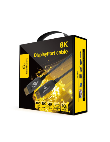Gembird Cc-Dp8K-Aoc-20M Kabel Displayport Czarny