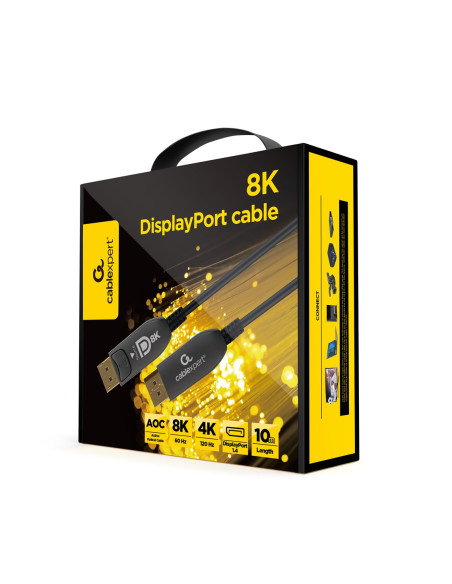 Gembird Cc-Dp8K-Aoc-20M Kabel Displayport Czarny