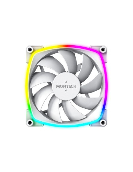Wentylator Montech Ax120 Pwm Argb, 3 Szt., Biały - 120Mm