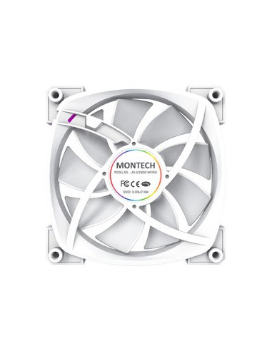 Wentylator Montech Ax120 Pwm Argb, 3 Szt., Biały - 120Mm
