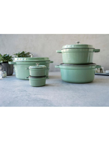 Garnek Żeliwny Okrągły Staub 40508-706-0 - 5,2 Ltr Miętowy