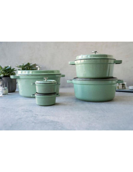Garnek Żeliwny Okrągły Staub 40508-706-0 - 5,2 Ltr Miętowy