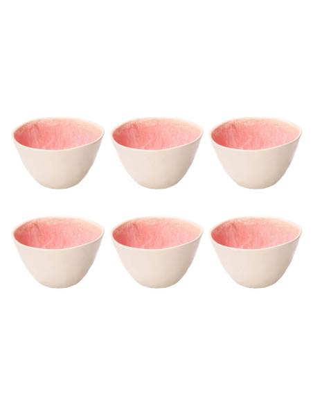 Rose&Tulipani Concerto Fuse Rosa Zestaw 6 Małych Misek 12 Cm