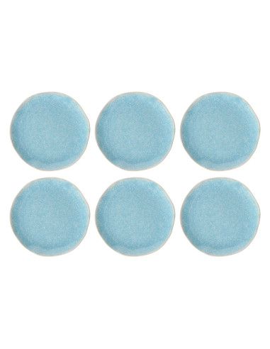 Rose&Tulipani Concerto Fuse Azzurro Zestaw 6 Talerzy Do Sałatek 22 Cm