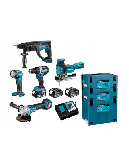 Zestaw Combo 18V Ddf484+Dga513+Dhr202+Djv181+Dml802