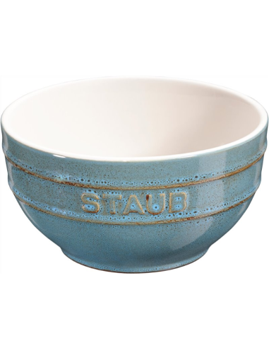 Zestaw 4 Misek Okrągłych Staub 40508-147-0 - Antyczny Turkusowy 14 Cm