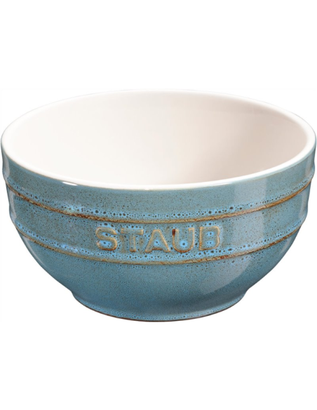 Zestaw 4 Misek Okrągłych Staub 40508-147-0 - Antyczny Turkusowy 14 Cm