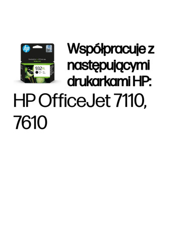 Hp 932Xl Oryginalny Wkład Atramentowy Czarny Xl