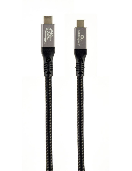 Gembird Ccbp-Usb4-Cmcm240-1.5M Kabel Usb 4 Typu C Power Delivery (Pd) Do Ładowania I Transmisji Danych, 40 Gb/S, 240 W, 1.5M
