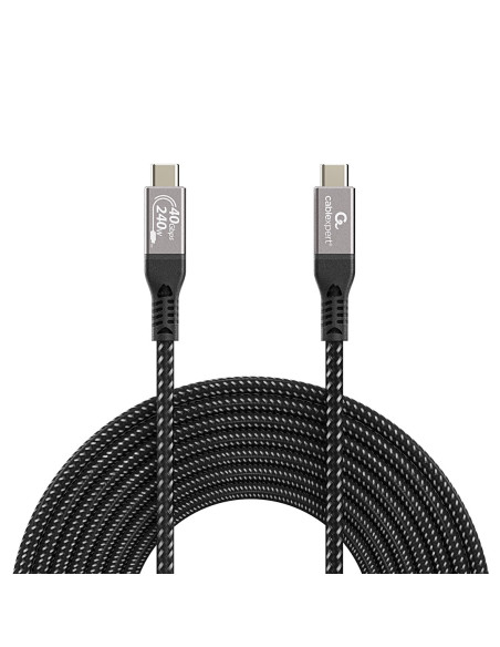Gembird Ccbp-Usb4-Cmcm240-1.5M Kabel Usb 4 Typu C Power Delivery (Pd) Do Ładowania I Transmisji Danych, 40 Gb/S, 240 W, 1.5M