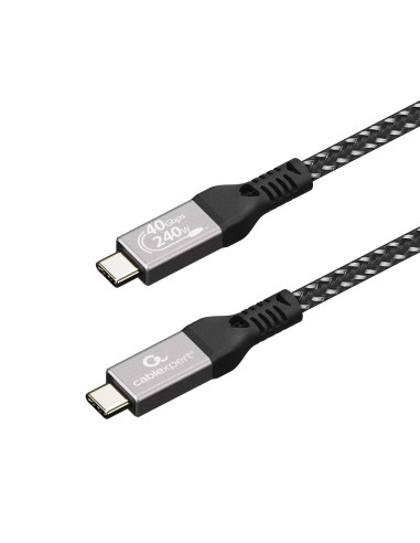 Gembird Ccbp-Usb4-Cmcm240-1.5M Kabel Usb 4 Typu C Power Delivery (Pd) Do Ładowania I Transmisji Danych, 40 Gb/S, 240 W, 1.5M