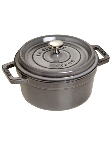 Garnek Żeliwny Okrągły Staub 40509-484-0 - Grafitowy 1.7 Ltr