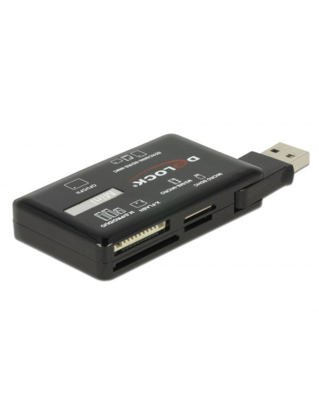 Delock Czytnik Kart Superspeed Usb 5 Gbps Do Kart Pamięci Cf/Sd/Micro Sd/Ms/M2/Xd