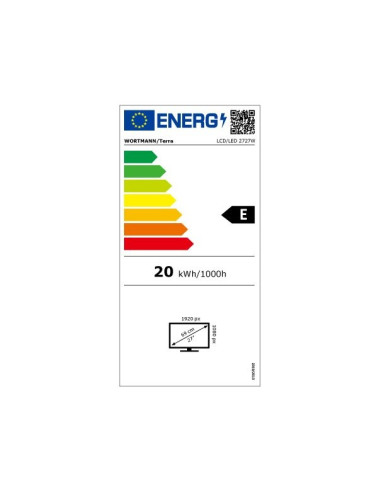 Wortmann Ag Terra 3030229 Monitor Komputerowy 68,6 Cm (27") 1920 X 1080 Px Full Hd Led Czarny