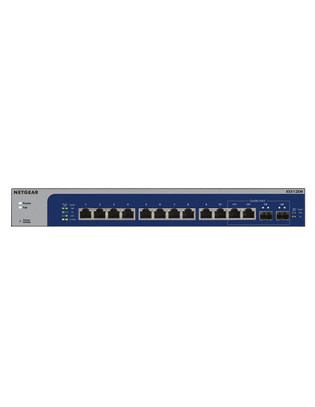 Netgear Xs512Em Zarządzany L2 10G Ethernet (100/1000/10000) 1U Niebieski, Szary