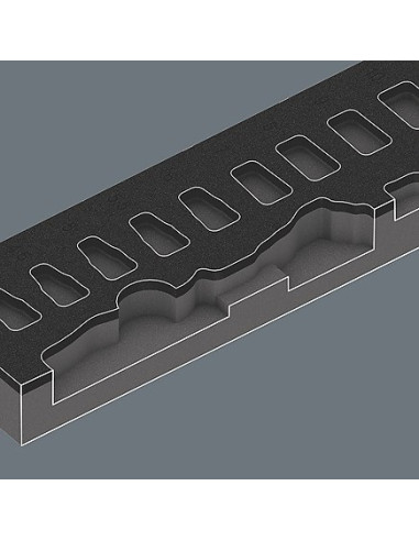 Wkładka Piankowa Zyklop 1/4'' 8000 A, Set 1, 37Cz.